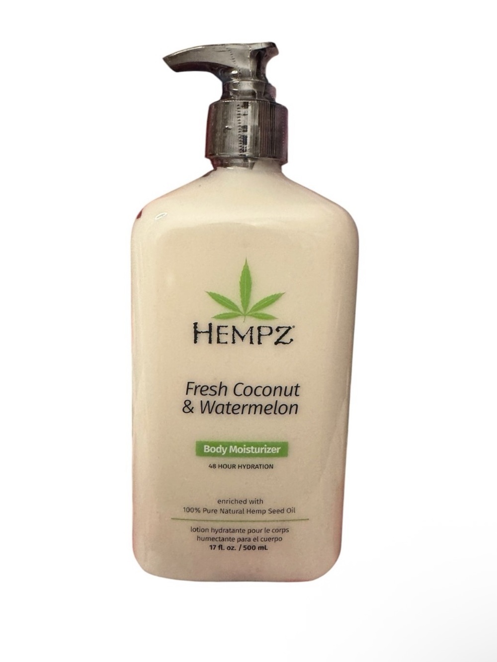 Hempz Fresh Coconut & Watermelon Body Moisturizer - Cream with Green Accent